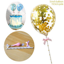 Load image into Gallery viewer, Rose Gold Confetti Balloon