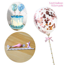 Load image into Gallery viewer, Rose Gold Confetti Balloon