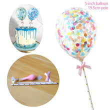 Load image into Gallery viewer, Rose Gold Confetti Balloon