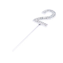 Load image into Gallery viewer, 1Pc Glitter Alloy Rhinestone Number Cake Toppers