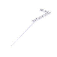 Load image into Gallery viewer, 1Pc Glitter Alloy Rhinestone Number Cake Toppers
