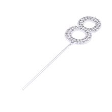 Load image into Gallery viewer, 1Pc Glitter Alloy Rhinestone Number Cake Toppers