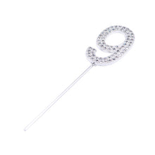 Load image into Gallery viewer, 1Pc Glitter Alloy Rhinestone Number Cake Toppers
