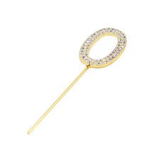 Load image into Gallery viewer, 1Pc Glitter Alloy Rhinestone Number Cake Toppers