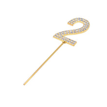 Load image into Gallery viewer, 1Pc Glitter Alloy Rhinestone Number Cake Toppers