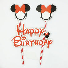 Load image into Gallery viewer, 1set Happy Birthday Mickey Mouse Cartoon Cake