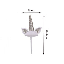 Load image into Gallery viewer, Unicorn Horn Cake Topper