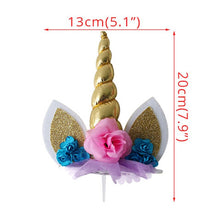 Load image into Gallery viewer, Unicorn Horn Cake Topper