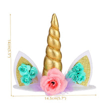 Load image into Gallery viewer, Unicorn Horn Cake Topper