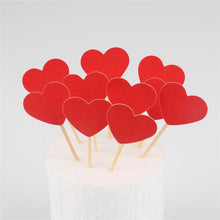Load image into Gallery viewer, 10pcs Mini Heart Star Cupcake