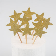 Load image into Gallery viewer, 10pcs Mini Heart Star Cupcake