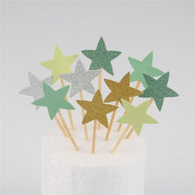 Load image into Gallery viewer, 10pcs Mini Heart Star Cupcake