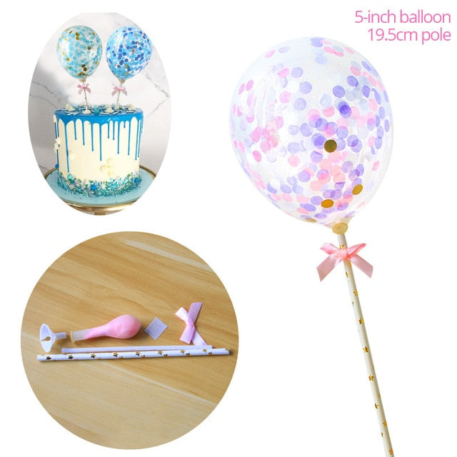 Rose Gold Confetti Balloon