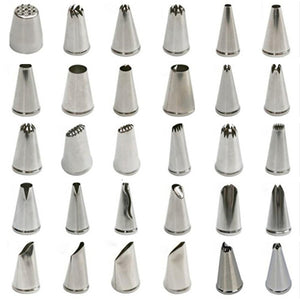 30 styles Cake Nozzle Stainless Steel