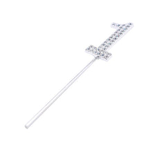 Load image into Gallery viewer, 1Pc Glitter Alloy Rhinestone Number Cake Toppers

