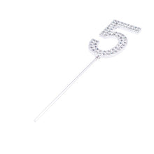 Load image into Gallery viewer, 1Pc Glitter Alloy Rhinestone Number Cake Toppers
