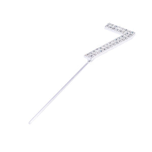 1Pc Glitter Alloy Rhinestone Number Cake Toppers