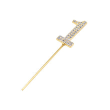 Load image into Gallery viewer, 1Pc Glitter Alloy Rhinestone Number Cake Toppers
