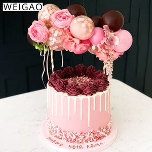 Rose Gold Confetti Balloon