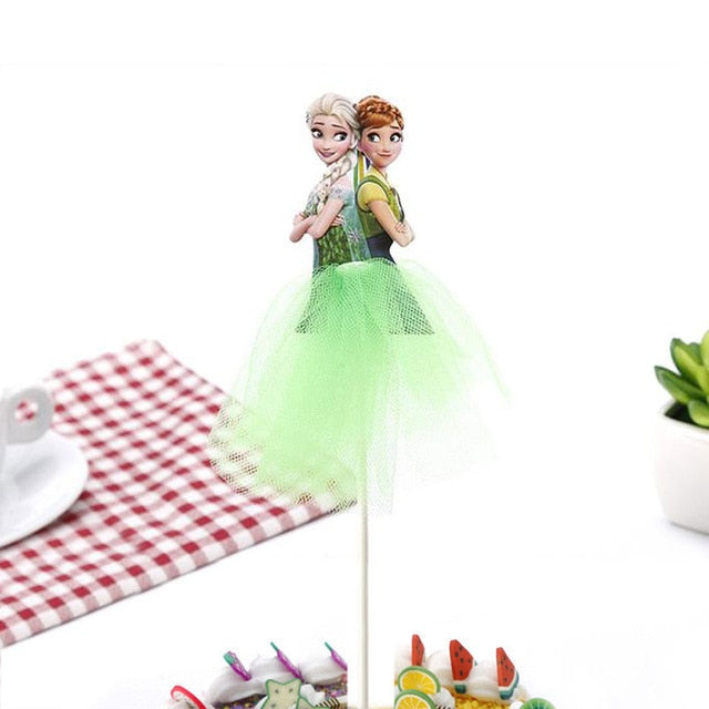 1pcs Cartoon Princess Birthday Party Decoration Kid Cupcake