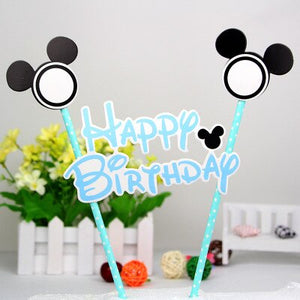 1set Happy Birthday Mickey Mouse Cartoon Cake