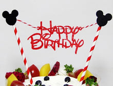 Load image into Gallery viewer, 1set Happy Birthday Mickey Mouse Cartoon Cake
