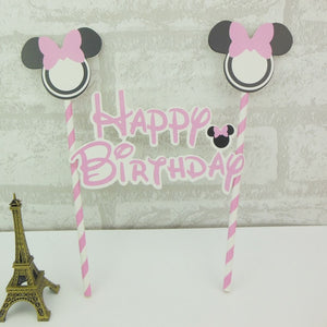 1set Happy Birthday Mickey Mouse Cartoon Cake