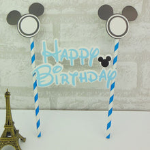 Load image into Gallery viewer, 1set Happy Birthday Mickey Mouse Cartoon Cake
