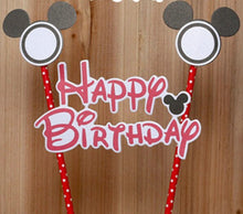 Load image into Gallery viewer, 1set Happy Birthday Mickey Mouse Cartoon Cake
