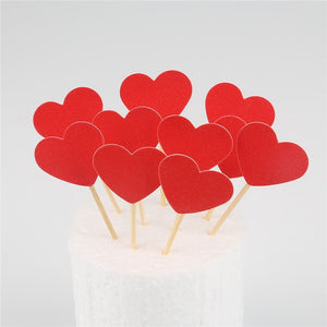 10pcs Mini Heart Star Cupcake
