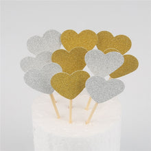 Load image into Gallery viewer, 10pcs Mini Heart Star Cupcake
