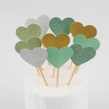 Load image into Gallery viewer, 10pcs Mini Heart Star Cupcake
