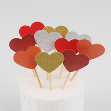 Load image into Gallery viewer, 10pcs Mini Heart Star Cupcake
