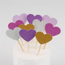 Load image into Gallery viewer, 10pcs Mini Heart Star Cupcake
