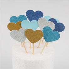 Load image into Gallery viewer, 10pcs Mini Heart Star Cupcake
