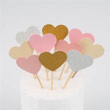 Load image into Gallery viewer, 10pcs Mini Heart Star Cupcake
