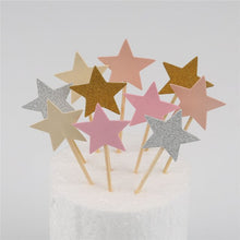 Load image into Gallery viewer, 10pcs Mini Heart Star Cupcake
