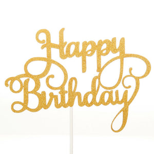 10Pcs Happy Birthday Cake Toppers