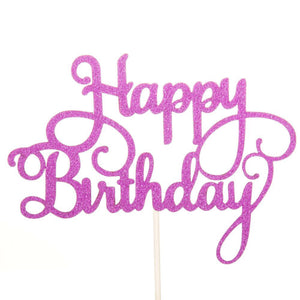 10Pcs Happy Birthday Cake Toppers