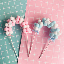 Load image into Gallery viewer, Happy Birthday Cake Topper Soft Pompom
